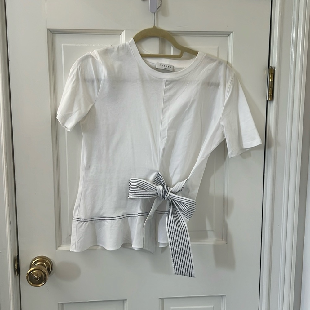 Sandro Paris Bow Shirt